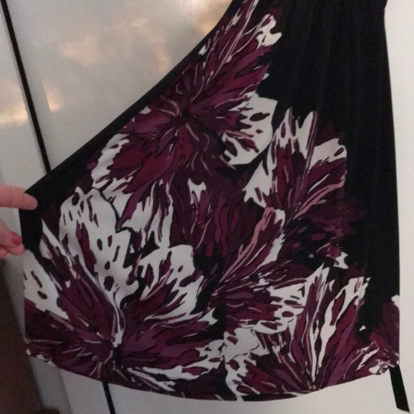 Black/purple sleeveless dress - Picture 3 of 4